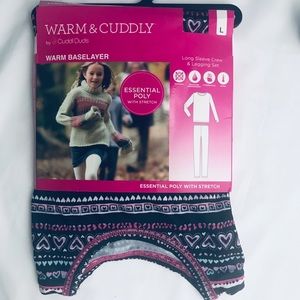 Warm base layer. Long sleeve and leggings.